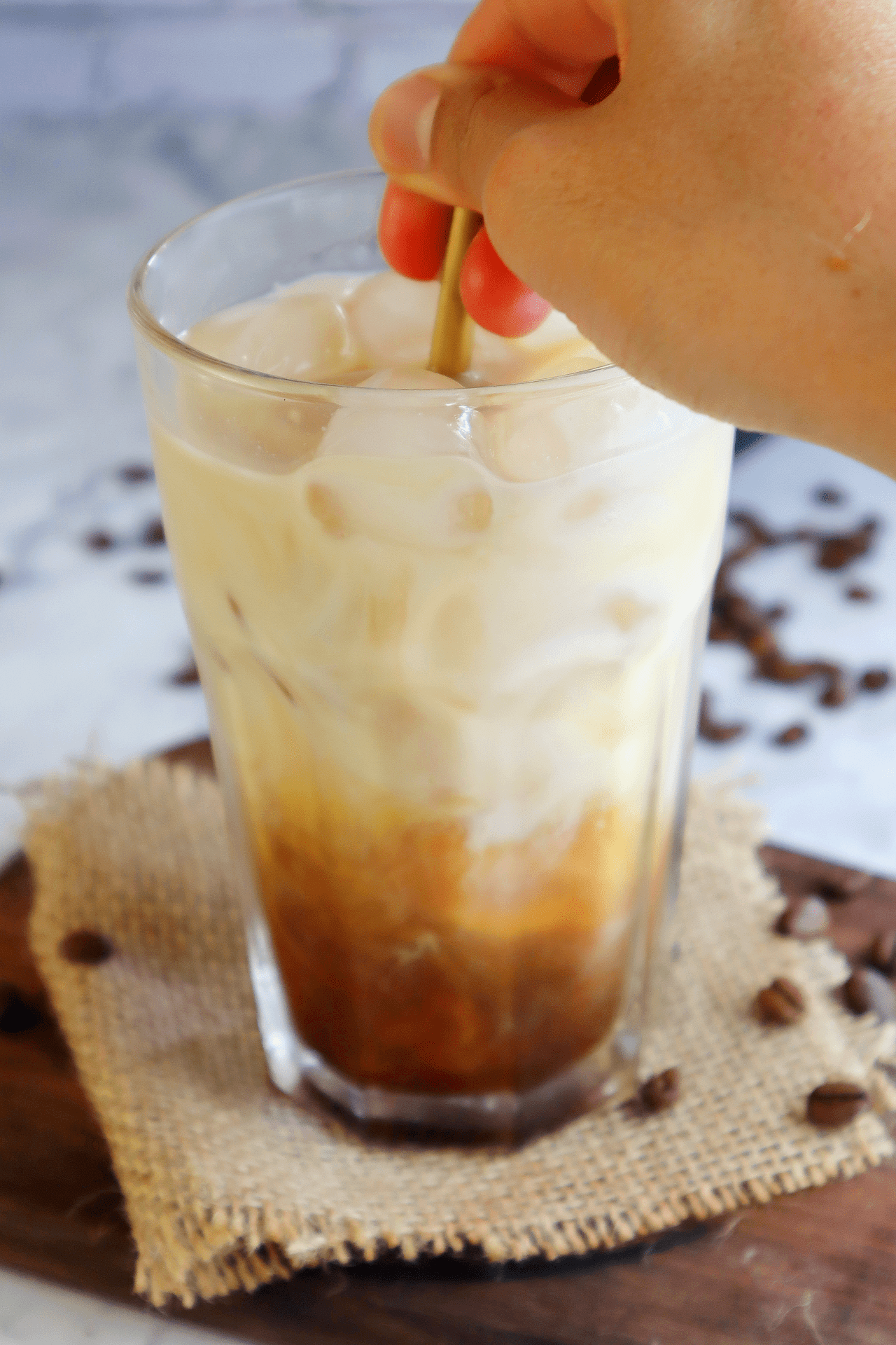 Homemade Caramel Iced Latte Recipe - The Little Blog Of Vegan