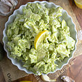 Cabbage Salad with Creamy Avocado Tahini Dressing