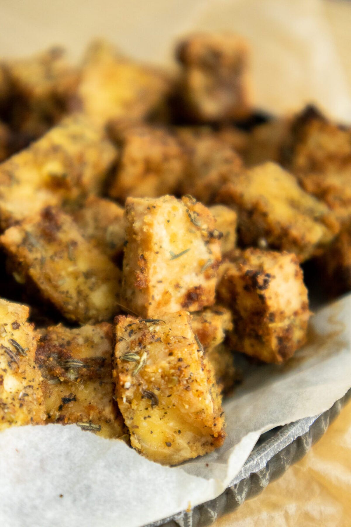 Salt and Pepper Tofu Air Fryer (Crispy, Healthy!)