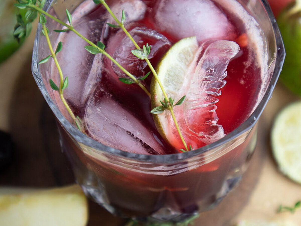 Apple and Ginger Beer Mocktail Recipe with Lime + Thyme - On Sutton Place