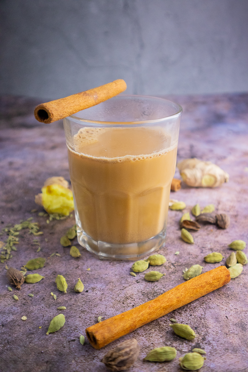 Gingerbread Oatmilk Chai Tea Latte {Starbucks Copycat}