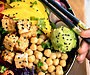 Buddha Bowls with Crispy Miso Peanut Glazed Tofu Recipe